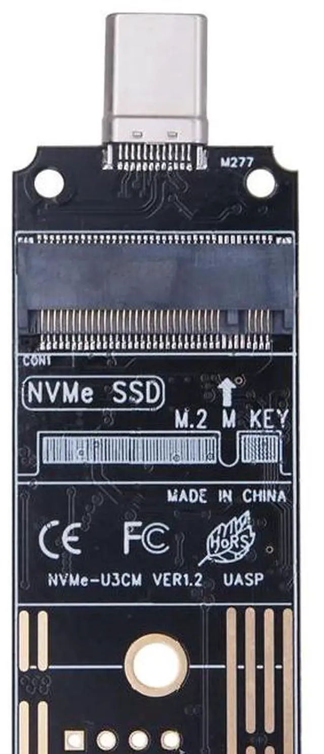 Alt view image 5 of 6 - TYPE-A Interface
M2 SSD Adapter NVMe Enclosure M.2 to USB3.1 Case for NVME PCIE M Key 2230/2242/2260/2280 SSD NVME to USB TYPE-A/TYPE-C Converter