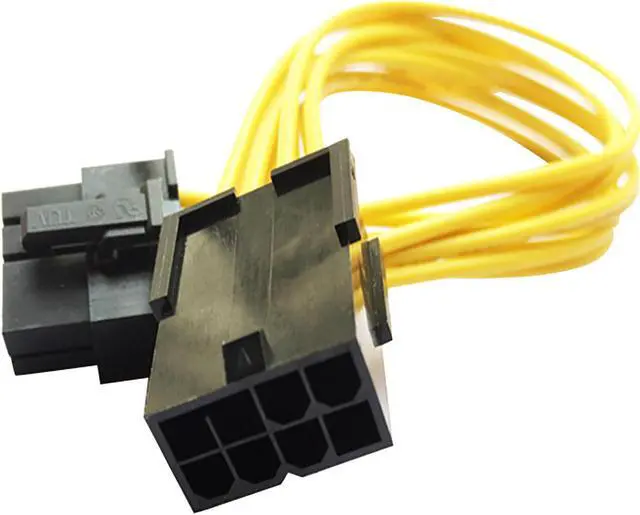 Alt view image 2 of 3 - 8inch Molex 8-pin Pci Express To Pcie 8 Pin (6+2) Pc Motherboard Graphics Video Card Pci-e Gpu Vga Atx Psu Power Extension Cable