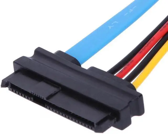 Alt view image 5 of 5 - 70cm 7 Pin SATA Serial ATA Female to LP4 Male SAS 29 Pin and 4 Pin Female Power Adapter Connector Cable for Computer Brand New