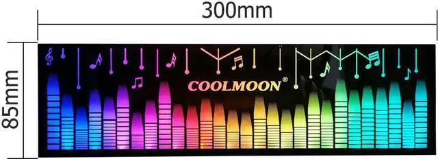 Alt view image 6 of 6 - COOLMOON RGB Light Board 25cm Graphics Card Bracket Support Frame LED Power Light-Emitting Side Panel Chassis CPU Bracket Board