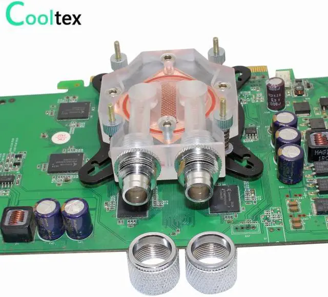 Alt view image 6 of 6 - New GPU Water Block Video Graphics Card Water Cooling Block watercooled block Radiator cooler Hole Spacing 42mm-62mm