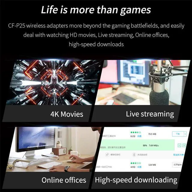 Alt view image 3 of 6 - 2.5G PCI-E Network Adapter LAN Card PCIE Card 2500Mbps Gigabit Network Card For RTL8125 RJ45 Wired Network Card 10/100/1000Mbps