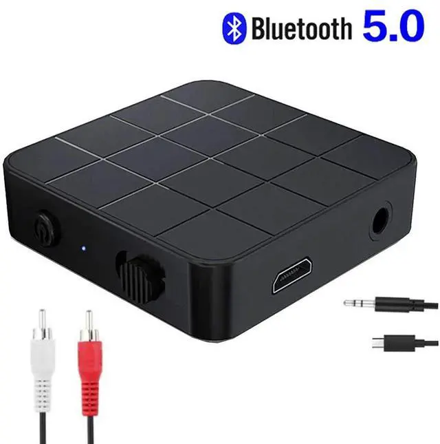 Alt view image 4 of 6 - Bluetooth 5.0 Receiver And Transmitter 2 IN 1 Audio Music Stereo Wireless Adapter With RCA 3.5MM AUX Jack For Car Kit TV MP3