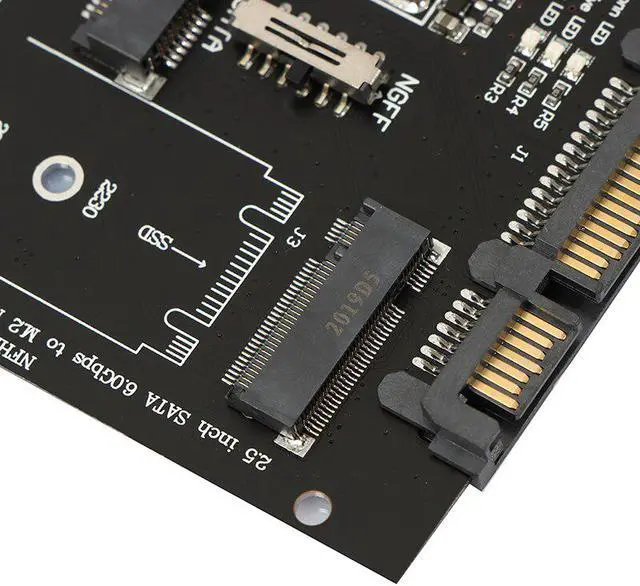 Alt view image 6 of 6 - 1Pcs 2 NGFF MSATA SSD To SATA 3.0 Adapter 2 In 1 Converter Card For PC Laptop