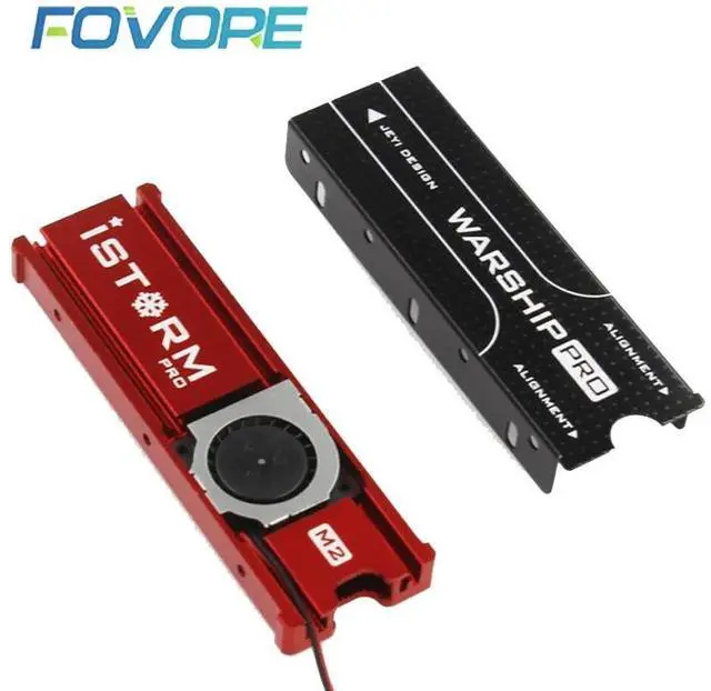 Alt view image 6 of 6 - m.2 heatsink m2 ssd 2280 NVME Cooler m.2 NGFF heatsink Fan Heat Dissipation Radiator Heat Sink Aluminum Sheet for m2 ngff 2280