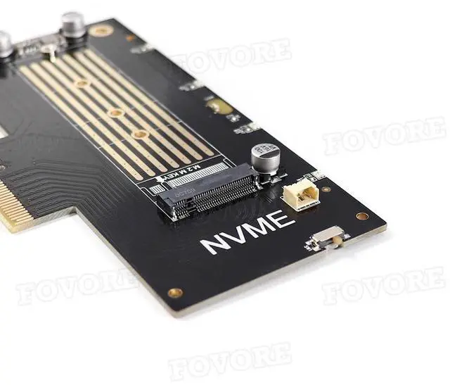 Alt view image 5 of 6 - M.2 PCI-e adapter NGFF M.2 SSD to PCI-e adapter m key M2 PCI e PCIe converter Card with Heat sink heatsink