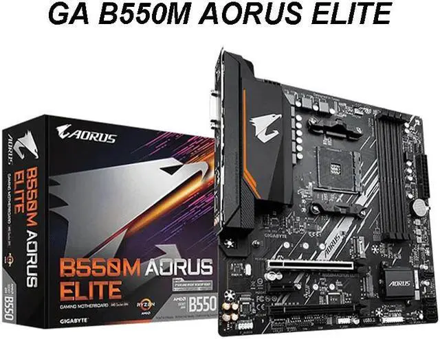 Main image of GA B550M AORUS ELITE Mainboard Micro-ATX  B550 DDR4 4000(OC)MHz M.2 USB3.2  128G Double Channel Socket AM4 Motherboard AM4