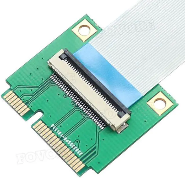 Alt view image 3 of 6 - mini PCIe to mSATA SSD extension cable WiFi wireless network card to mini PCIe adapter Extender cable for Laptop