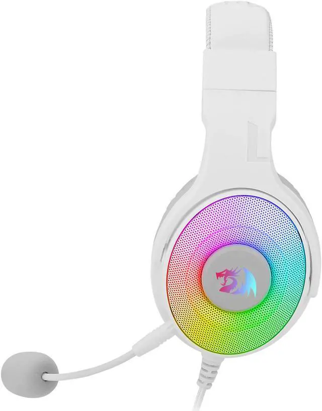 Alt view image 3 of 7 - Redragon H350 Pandora RGB Wired Gaming Headset, Dynamic RGB Backlight - Stereo Surround-Sound - 50MM Drivers - Detachable Microphone, Over-Ear Headphones Works for PC/PS4/XBOX One/NS