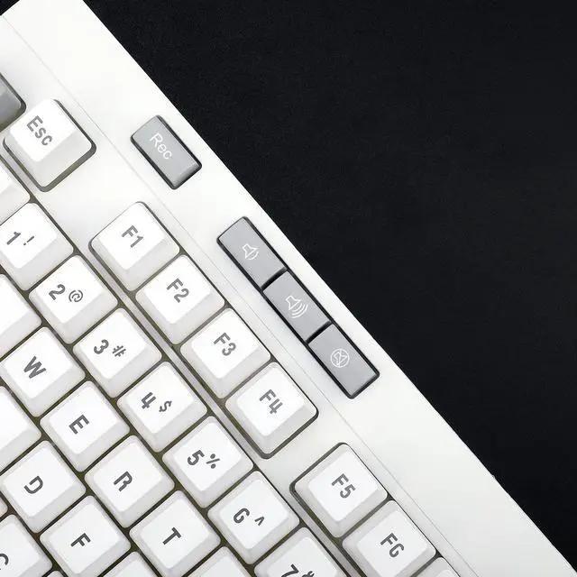 Alt view image 5 of 7 - Redragon K512 Shiva RGB Backlit Membrane Gaming Keyboard with Multimedia Keys, Linear Mechanical-Feel Switch, 6 Extra On-Board Macro Keys, Dedicated Media Control, Detachable Wrist Rest, White