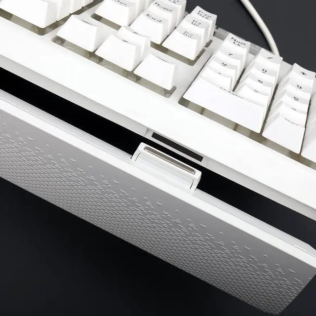 Alt view image 7 of 7 - Redragon K512 Shiva RGB Backlit Membrane Gaming Keyboard with Multimedia Keys, Linear Mechanical-Feel Switch, 6 Extra On-Board Macro Keys, Dedicated Media Control, Detachable Wrist Rest, White