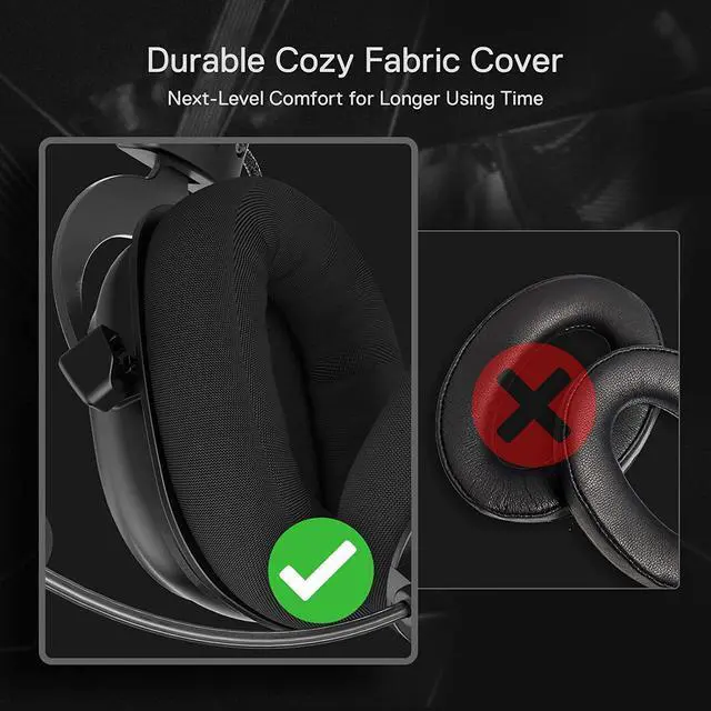 Alt view image 4 of 7 - Redragon H510 Zeus-X RGB Wired Gaming Headset - 7.1 Surround Sound - 53MM Audio Drivers in Memory Foam Ear Pads w/Durable Fabric Cover- Multi Platforms Headphone - USB Powered for PC/PS4/NS