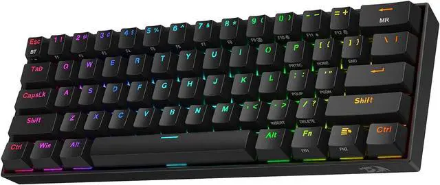 Main image of Redragon K530 Pro Draconic 60% Wireless RGB Mechanical Keyboard, BT/2.4Ghz/Wired 3-Mode 61 Keys Compact Gaming Keyboard w/Hot-Swap Socket, Free-Mod Plate Mounted PCB & Tactile Brown Switch