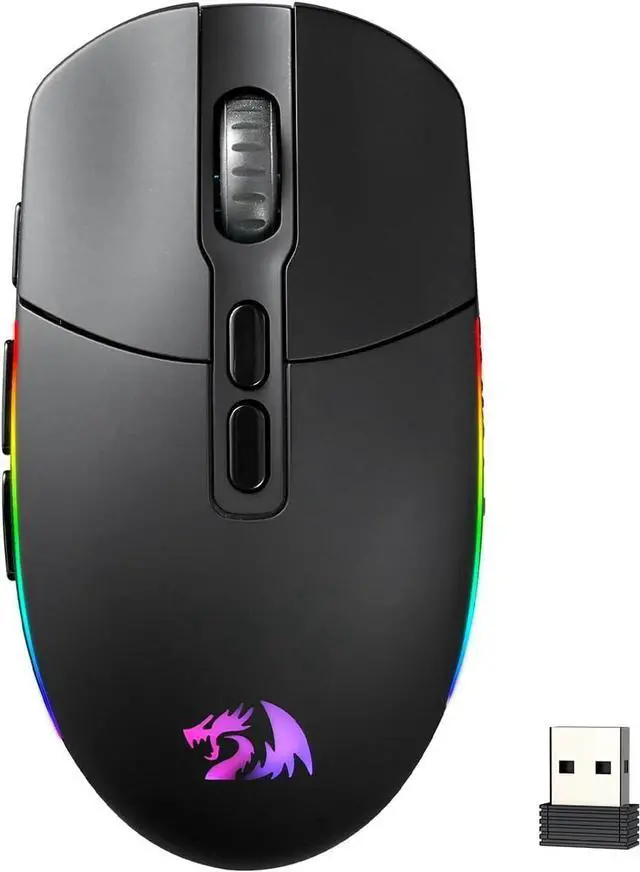Main image of Redragon M719 Pro Wireless Optical Gaming Mouse, 8 Programmable Buttons, RGB Backlit, 10,000 DPI, Ergonomic PC Computer Gaming Mice with Fire Button