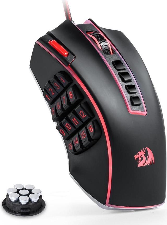 Main image of Redragon M990 MMO Gaming Mouse, 32000 DPI High Precision Wired RGB Gamer Mouse w/23 Programmable Buttons, 16 Side Macro Keys, Software Supports, Aluminum Base