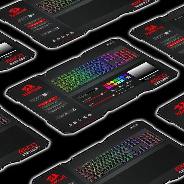Alt view image 7 of 7 - Redragon K670 RGB Backlit Gaming Keyboard, 104 Keys Hot-Swap Mechanical Keyboard, Upgraded Socket, Quiet Linear Red Switch