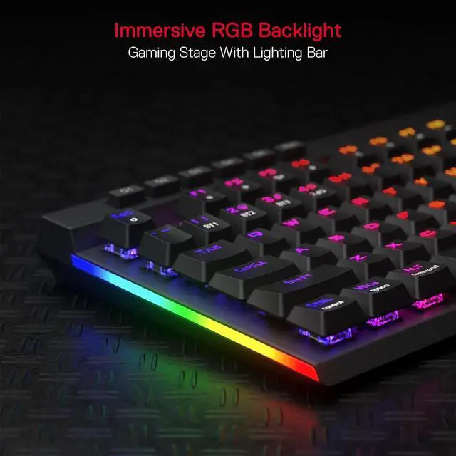 Alt view image 5 of 7 - Redragon K580 PRO Wireless RGB Gaming Keyboard, 3-Modes 104 Keys Mechanical Keyboard w/Hot-Swap Socket, Dedicated Media Controls & Onboard Macro Recording, Linear Red Switch