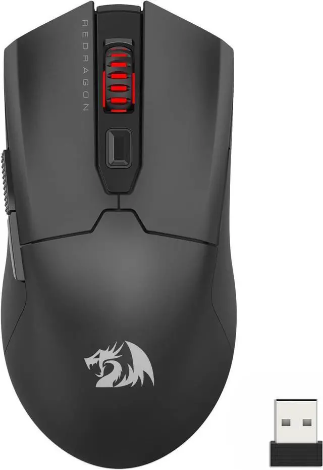 Main image of Redragon M995 Pro Wireless Gaming Mouse, 26000 DPI Wired/Wireless Gamer Mouse, BT & 2.4G Wireless, 6 Macro Buttons, 51G Ultra Lightweight, Reliable Power Capacity for PC/Mac/Laptop, Black