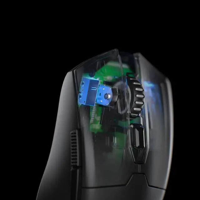 Alt view image 7 of 7 - Redragon M995 Pro Wireless Gaming Mouse, 26000 DPI Wired/Wireless Gamer Mouse, BT & 2.4G Wireless, 6 Macro Buttons, 51G Ultra Lightweight, Reliable Power Capacity for PC/Mac/Laptop, Black