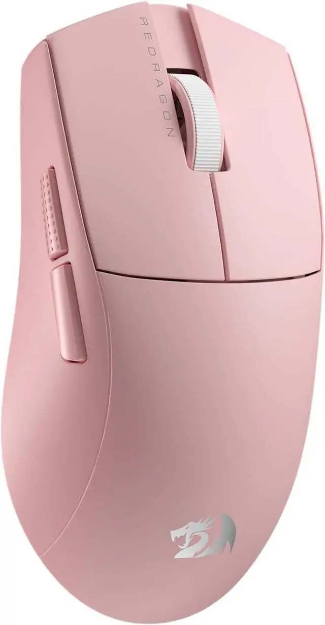 Main image of Redragon M916 PRO 3-Mode Wireless Gaming Mouse, 49G Ultra-Light 26K DPI Gamer Mouse w/Ergonomic Natural Grip Build, Full Programmable Buttons, Software Supports DIY Keybinds & DPI (1K Hz, Pink)