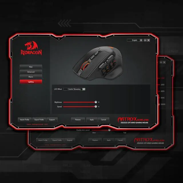 Alt view image 3 of 6 - Redragon M811 PRO Wireless MMO Gaming Mouse, 15 Programmable Buttons RGB Gamer Mouse w/Ergonomic Natural Grip Build, 10 Side Macro Keys, Software Supports DIY Keybinds & Backlit