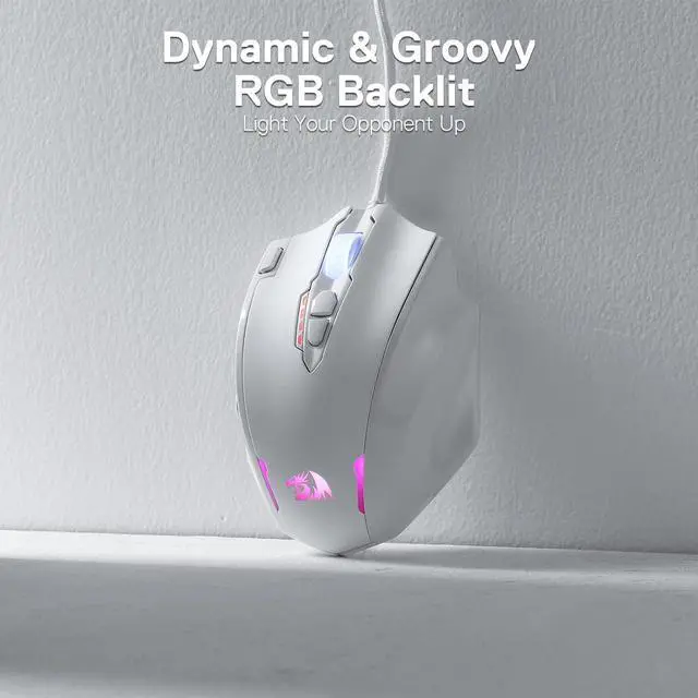 Redragon M908 Impact RGB LED MMO Gaming Mouse with 12 Side Bottons光線 並行輸入 Redragon M908 Impact RGB LED MMO Gaming Mouse with 12 Side Bottons光線 並行輸入