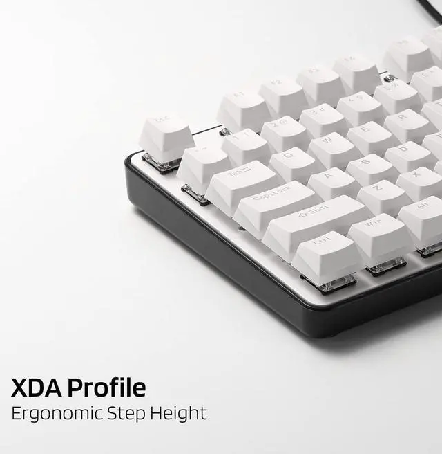 Alt view image 4 of 7 - LTC LavaCaps PBT Double Shot 117-Key Pudding Keycaps, Translucent OEM Profile for ISO & ANSI Layout 61/68/84/87/98/104 Keys Mechanical Keyboard, with Keycap Puller - (Only Keycaps), White
