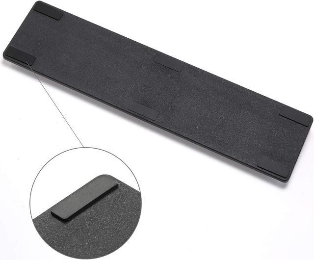 Alt view image 6 of 7 - LTC Keyboard Wrist Rest, Cushion Support Pads for 61-Key Keyboard, for Office, Gaming, Computer PC Laptop Mac Typing, with PU Leather & Anti-Slip Rubber Base, Angle Inclined (60% Compact, White)