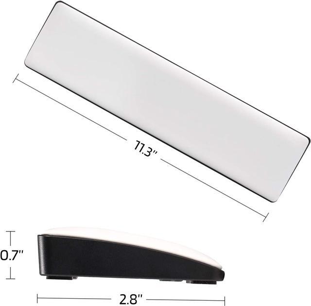 Alt view image 2 of 7 - LTC Keyboard Wrist Rest, Cushion Support Pads for 61-Key Keyboard, for Office, Gaming, Computer PC Laptop Mac Typing, with PU Leather & Anti-Slip Rubber Base, Angle Inclined (60% Compact, White)