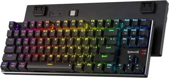 Main image of Redragon K660RGB-PRO (K556 TKL) Wireless Gaming Keyboard, 80% 87 Keys BT/2.4Ghz Tri-Mode Aluminum Mechanical Keyboard w/Mac Function Keys, Hot-Swap Sockets & Noise Absorbing Form, Red Switch