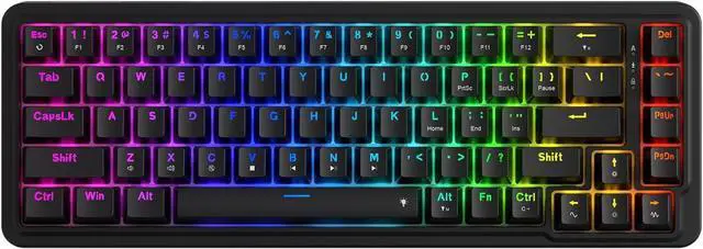 Main image of Redragon K709 65% Wired Gasket RGB Gaming Keyboard, 68 Keys Hot-Swap Compact Mechanical Keyboard w/Free-Mod Socket, 3-Layer Noise Dampening & Dedicated Arrow Keys, Quiet Custom Linear Switch