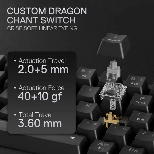 Alt view image 4 of 7 - Redragon K709 65% Wired Gasket RGB Gaming Keyboard, 68 Keys Hot-Swap Compact Mechanical Keyboard w/Free-Mod Socket, 3-Layer Noise Dampening & Dedicated Arrow Keys, Quiet Custom Linear Switch