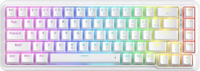Main image of Redragon K709 65% Wired Gasket RGB Gaming Keyboard, 68 Keys Hot-Swap Compact Mechanical Keyboard w/Free-Mod Socket, 3-Layer Noise Dampening & Dedicated Arrow Keys, Quiet Custom Linear Switch