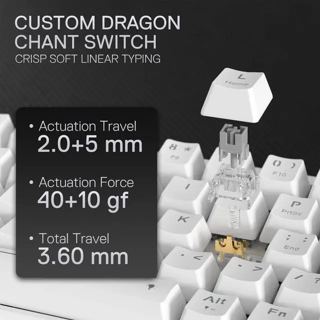 Alt view image 2 of 7 - Redragon K709 65% Wired Gasket RGB Gaming Keyboard, 68 Keys Hot-Swap Compact Mechanical Keyboard w/Free-Mod Socket, 3-Layer Noise Dampening & Dedicated Arrow Keys, Quiet Custom Linear Switch