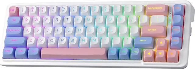 Main image of Redragon K709 PRO 65% Wireless Gasket RGB Gaming Keyboard, 68 Keys Hot-Swap Compact Mechanical Keyboard w/Free-Mod Socket, 5-Layer Noise Dampening & Round PBT Keycaps, Quiet Custom Linear Switch