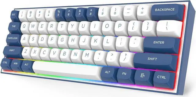 Main image of Redragon K717 PRO Custom QMK/VIA Gaming Keyboard, 61 Keys Wireless Programmable Mechanical Keyboard w/60% Compact Layout, Hot-Swap Socket, & 3-Layer Noise Dampening, Custom Linear Switch