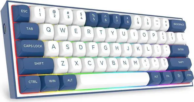 Alt view image 3 of 4 - Redragon K717 PRO Custom QMK/VIA Gaming Keyboard, 61 Keys Wireless Programmable Mechanical Keyboard w/60% Compact Layout, Hot-Swap Socket, & 3-Layer Noise Dampening, Custom Linear Switch