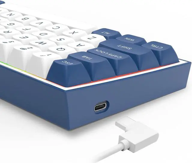 Alt view image 2 of 4 - Redragon K717 PRO Custom QMK/VIA Gaming Keyboard, 61 Keys Wireless Programmable Mechanical Keyboard w/60% Compact Layout, Hot-Swap Socket, & 3-Layer Noise Dampening, Custom Linear Switch