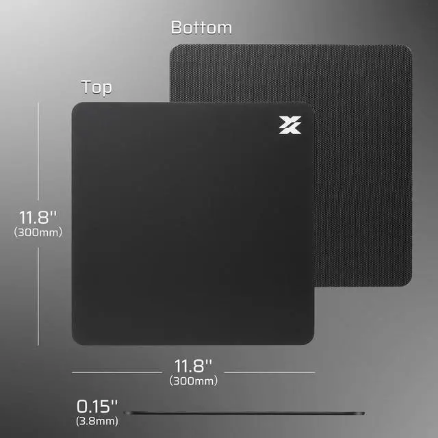 Alt view image 7 of 7 - LTC Glass Gaming Mouse Pad, Ultra-Smooth Micro-Etched Surface Mousepad, Improved Precision & Speed, Tempered Glass, Impact & Scratch Resistant, Anti-Slip High-Density Silicone Rubber Base, 11.8X11.8in