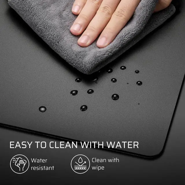 Alt view image 6 of 7 - LTC Glass Gaming Mouse Pad, Ultra-Smooth Micro-Etched Surface Mousepad, Improved Precision & Speed, Tempered Glass, Impact & Scratch Resistant, Anti-Slip High-Density Silicone Rubber Base, 11.8X11.8in
