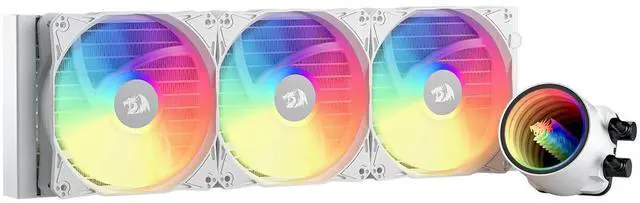 Main image of Redragon HL360 ARGB Liquid Cooling System, CPU Water Cooler w/ 3300 RPM High-Efficiency Radiator, 20 dBA Quiet, Groovy Infinity Mirror Effect, 3 x 120mm PWM RGB FDB Fans, LGA 1700, AMD AM5 Ready