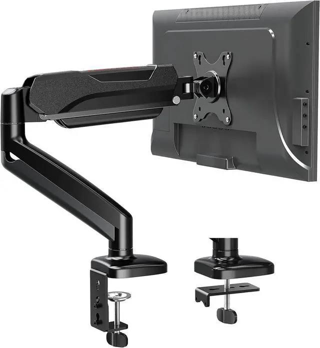 Main image of Redragon GMK914 Single Monitor Mount Stand - Gas Spring Adjustable Arms with VESA 75/100mm, 13-32 Inch Screen Compatibility, C Clamp & Grommet Base, Cable Management, 17.6lbs Load Capacity
