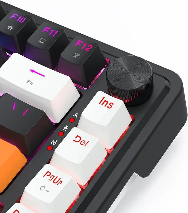 Alt view image 2 of 5 - Redragon K714 Rapid Trigger HE Gaming Keyboard, 75% 81 Keys Wired Mechanical Keyboard w/Hyper-Fast Actuation Magnetic Switch, Actuation Point Adjustable, 8K Hz Polling Rate, Dedicated Control Knob