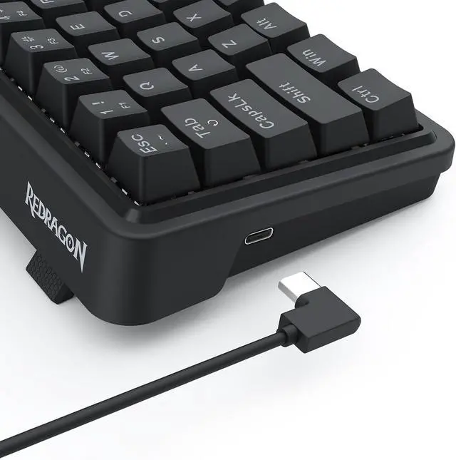 Alt view image 2 of 4 - Redragon K722 60% Wired Gasket RGB Gaming Keyboard, 61 Keys Hot-Swap Compact Mechanical Keyboard w/Free-Mod Socket, 3-Layer Noise Dampening, Quiet Custom Linear Switch