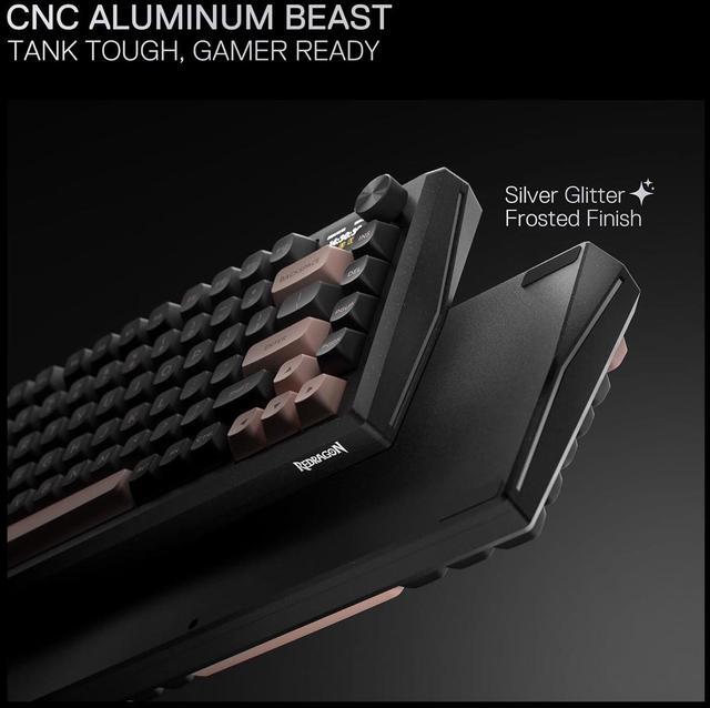 Alt view image 2 of 7 - Redragon K720 Wireless CNC Gasket Gaming Keyboard w/Hype Screen & Knob, 81 Keys Mechanical Keyboard, Smart 1.14 TFT Info Display, 5-Layer Noise Dampening, Custom Linear Switch, Dawn Sakura Color