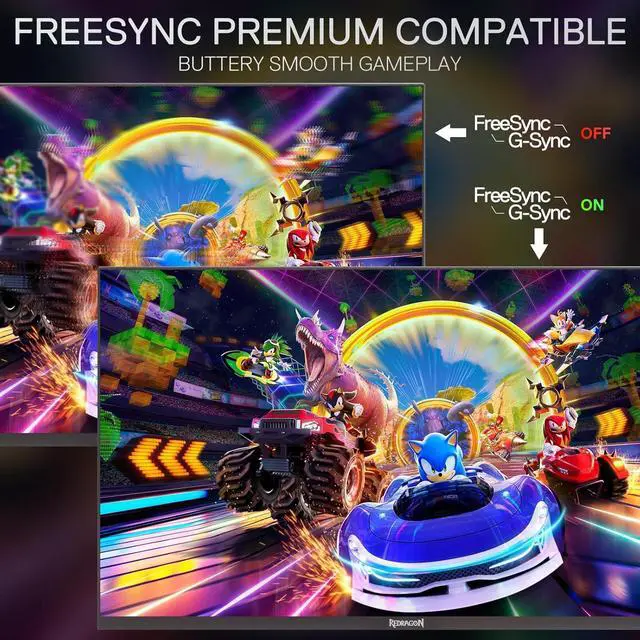 Alt view image 5 of 7 - Redragon 27" 4K Flat Gaming Monitor - Mini-LED, UHD 3840x2560, 160Hz, 1ms Response Time, FreeSync Premium & G-Sync Compatibility, 105% NTSC, Tilt Adjustable