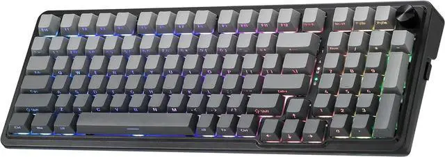 Main image of Redragon K686 PRO 98 Keys Wireless Gasket RGB Gaming Keyboard, 3-Mode PBT Mechanical Keyboard w/Hot-Swap South-Facing RGB Socket, Dedicated Knob Control & 5-Layer Noise Dampening, Gradient PBT Keycaps