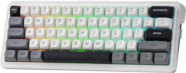 Main image of Redragon K722 PRO 60% Wireless Gasket RGB Gaming Keyboard, 61 Keys Hot-Swap Compact Mechanical Keyboard w/Free-Mod Socket, 5-Layer Noise Dampening & Round PBT Keycaps, Quiet Custom Linear Switch