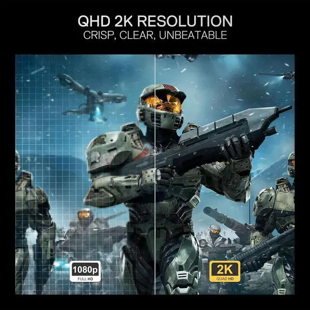 Alt view image 7 of 7 - Redragon 27" OLED Flat Gaming Monitor - QHD 2560x1440, 240Hz, 0.03ms GTG, AMD FreeSync Premium, 98.5% DCI-P3, HDR10, Tilt Adjustable