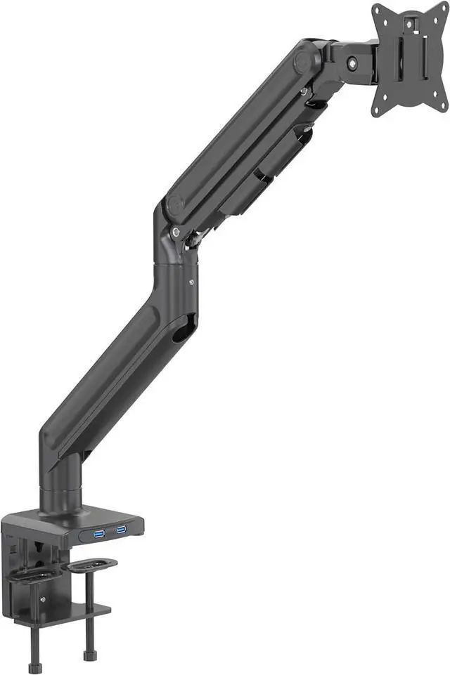 Alt view image 2 of 7 - Redragon GMK916 Ultrawide Monitor Mount with USB - Gas Spring Adjustable Arms with VESA 75/100mm, 15-49 Inch Screen Compatibility